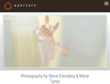 Tablet Screenshot of aperturephotoarts.com